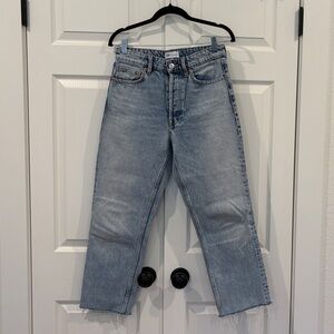 Zara Women's Light Blue Ankle Jeans